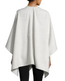 Skinny-Stripe Wrap, Light Gray