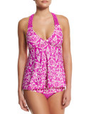 Sand Tropez Printed Tankini Swim Top