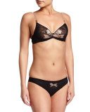 Noeuds et Merveilles Lace Underwire Bra, Black/Natural