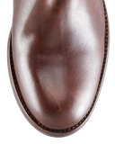 Melissa Button/Zip Boot, Dark Brown