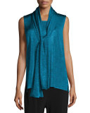 Marled Jersey Scarf, Blue
