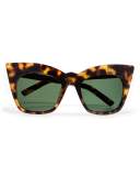 Kohl and Kaftans Cat-Eye Sunglasses, Tortoise/Gold