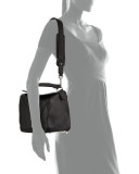 Puzzle Satchel Bag, Black