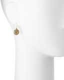 Carved Bronze Athena Coin Earrings