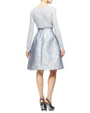 Long-Sleeve Lace Bodysuit, Dove