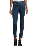 10 Inch Dre Slim Boyfriend Jeans, Dalton Eyelet