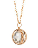 18K Rose Gold Carpe Diem XL Rock Crystal Necklace