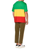 Colorblock Skull-Print T-Shirt, Multi Colors