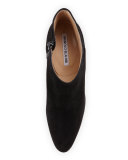 Brusta Suede Ankle Bootie, Black