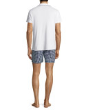 Bulldog Huron Mid-Length Swim Trunks, Navy