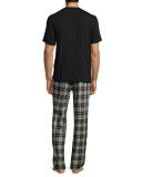Grant Plaid Two-Piece Pajama Gift Set