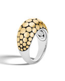 Dot 18K & Silver Dot Ring, Size 7