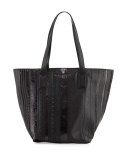 Wingman Striped Tote Bag, Black