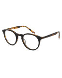 Princeton Round Acetate Optical Frames, Black/Tortoiseshell