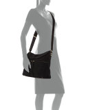 James Suede Crossbody Bag, Black