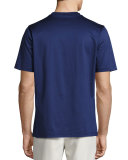 Mercerized Cotton T-Shirt, Navy