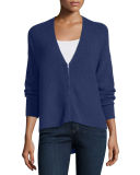 Zip-Front Boxy Cardigan