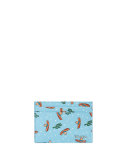 Saffiano Sombrero & Cactus Card Case, Blue