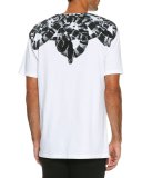 Leonardo Snake-Print T-Shirt, White/Black