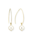 Freshwater Pearl Fish Hook Earrings