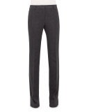 Farrah Boot-Cut Pants, Dark Gray
