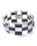 925 Rock Candy Lapis Doublet Mosaic Bracelet