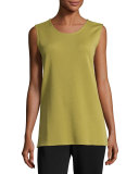 Long Knit Wool Tank, Leaf