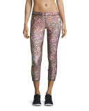 Confetti Glitter Capri Performance Leggings