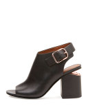 Nadia Block-Heel Sandal, Black