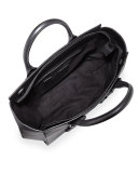 Katherine Leather Satchel Bag, Black