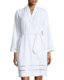 Luxe Spa Short Robe, White