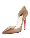 Iriza Half-d'Orsay 100mm Red Sole Pump, Indiana
