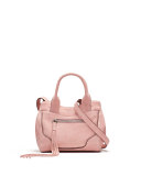 Andie Mini Suede Satchel Bag, Pink