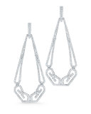 Metropolis Pavé Diamond Deco Drop Earrings