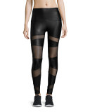 Bondage Snake-Embossed High-Rise Legging, Venom