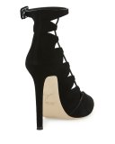 Bimba Suede Lace-Up 110mm Pump, Black