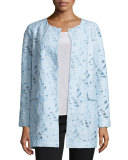 Jacquard Burnout Topper Coat