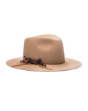 Georgina Embellished Felt Hat, Camel