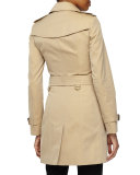 The Sandringham - Mid-Length Heritage Trench Coat, Honey