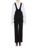 Virgin Wool Overalls, Black