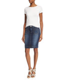 Fiona Denim Pencil Skirt, Free State