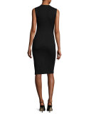 Eano B Sleeveless Cocktail Sheath Dress, Black