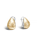 Hammered 18K Gold Buddha Belly Earrings