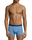 Striped Hipster Boxer Briefs, Blue