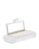 Lara Acrylic Backlit Clutch Bag, White
