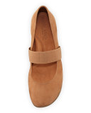 Aria Demi-Wedge Mary Jane Ballet Flat, Sand