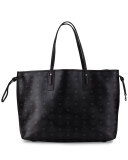 Liz Large Reversible Shopper Tote Bag, Black