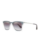 RB4221 Highstreet Gradient Square Plastic Sunglasses