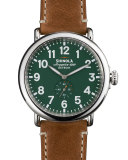 47mm Runwell Men's Watch, Green/Brown 
