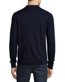 Long-Sleeve Merino Wool Polo Shirt